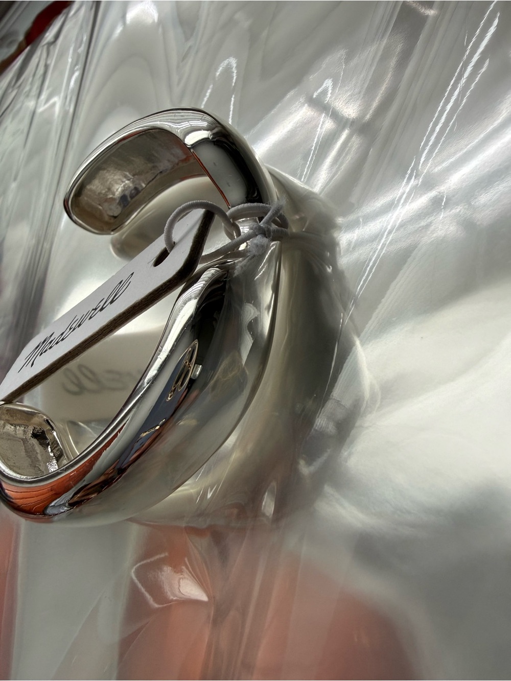 Madewell Polished Silver Sculptural Cuff Bracelet - Picture 7 of 11